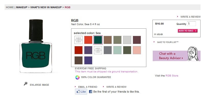 beauty_com_livechat_productpage Beauty.com example of live chat link placement