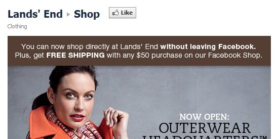 landsend_freeship_fb Example of free shipping offer on Facebook from Land's End