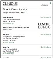 store_locator_clinique Clinique store locator example
