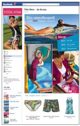 t9_facebook MarketLive client Title Nine's Facebook page