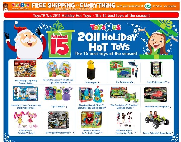 toysrus_toptoys Toys R Us early holiday promotion