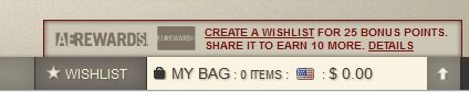 ae_wishlist Wish list incentive from American Eagle Outfitters