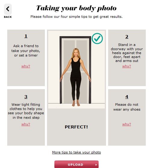 apparel_tesco Fit guide example from Clothing by Tesco