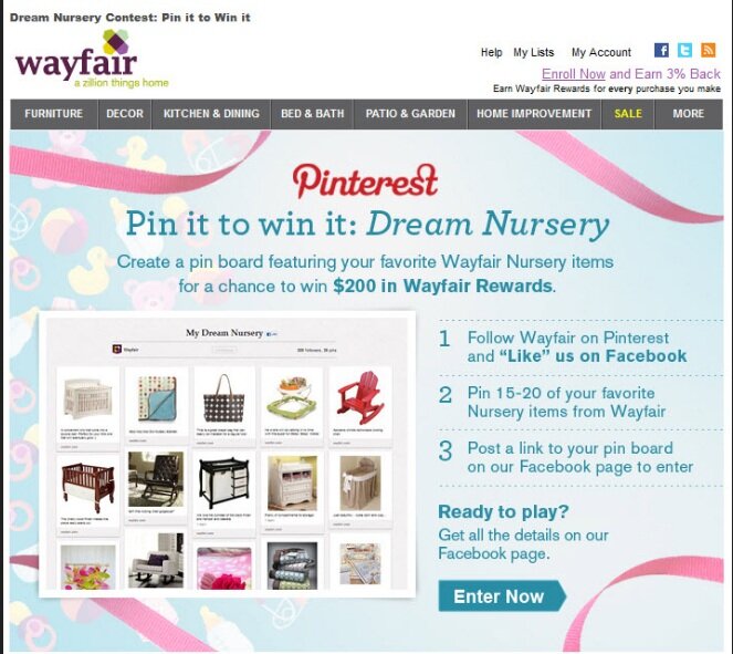 wayfair_pintowin Pinterest-friendly content from Wayfair