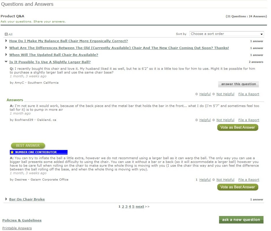 gaiam_cscontent_social Social customer service content from Gaiam