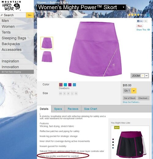 mtnhwr_content_skort Original manufacturer content from Mountain Hardwear