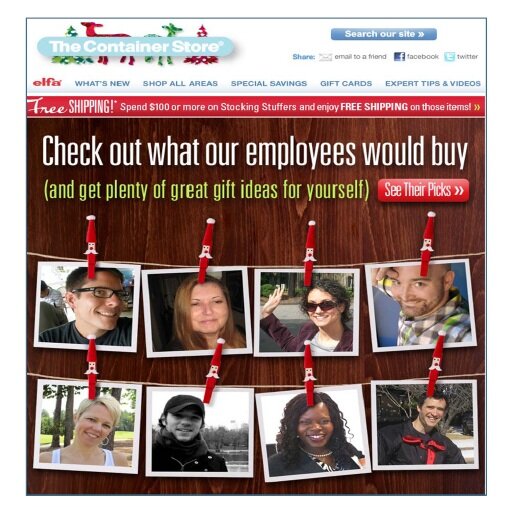 containerstore Example of staff picks from the Container Store