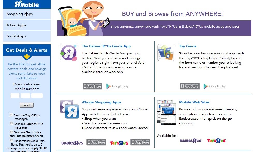 toysrus_mobilepromo Mobile promotion example by Toys R Us