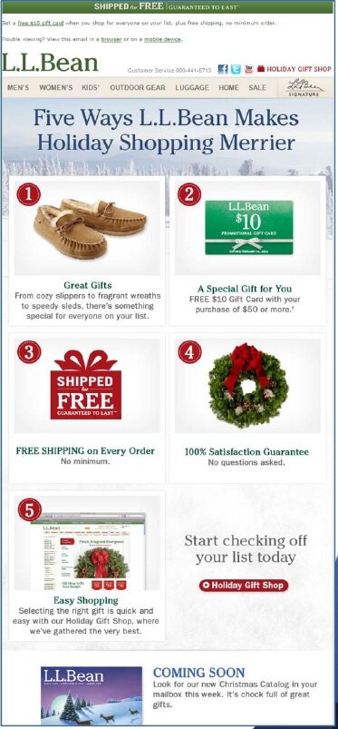 cybermonday_llbean_custsvc Holiday example from L.L. Bean