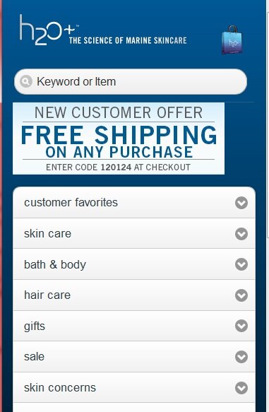 h2o_freeship Shipping example from H2O Plus