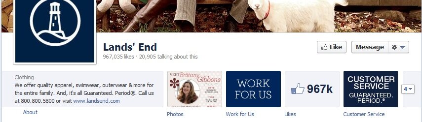 landsend_service Social media example from Land's End