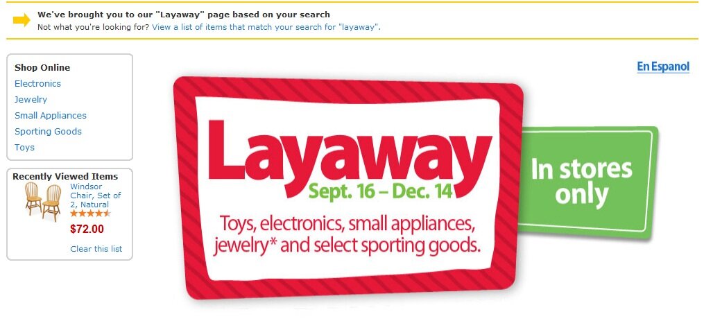 walmart_layaway Layaway page example from Walmart