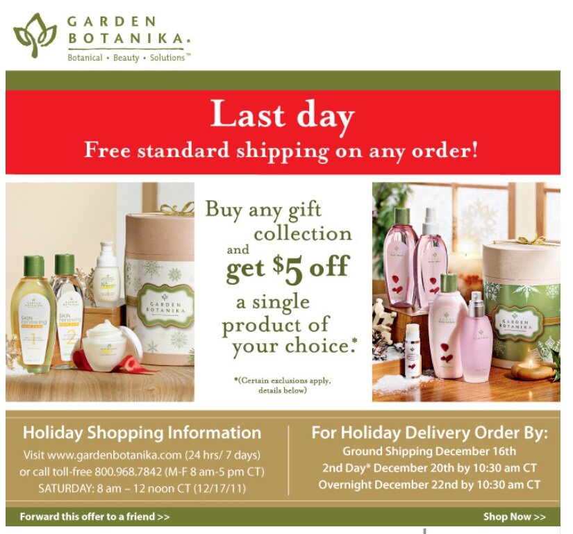 botanika_freeship_deadline Holiday example from Garden Botanika